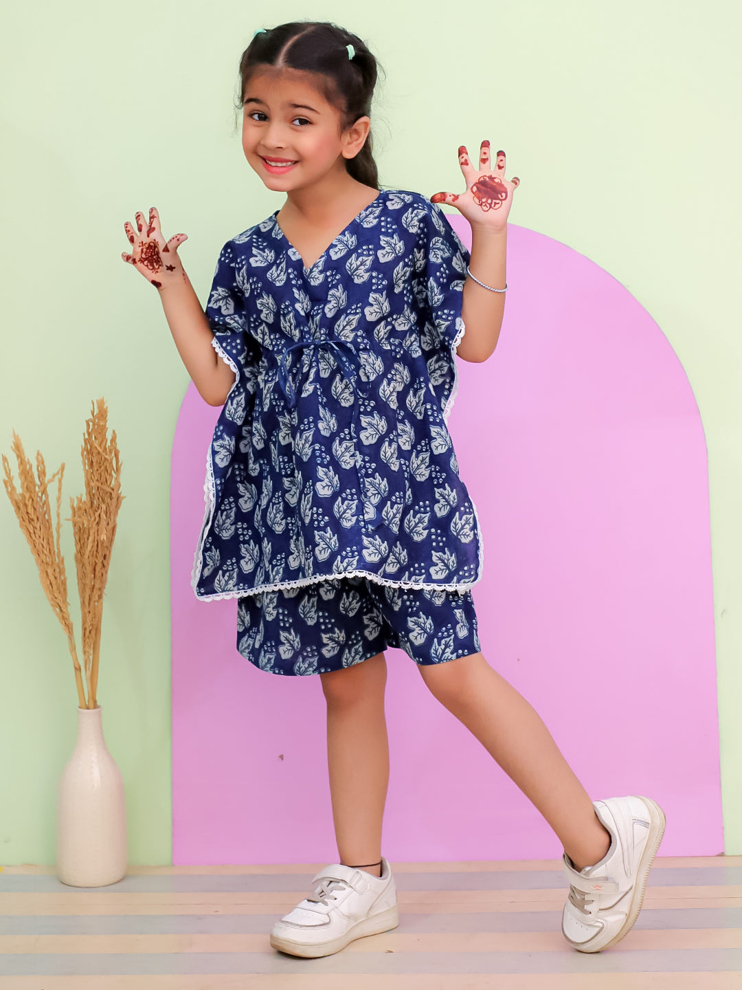 Cotton Kaftan Set for Girls – Stylish, Comfortable