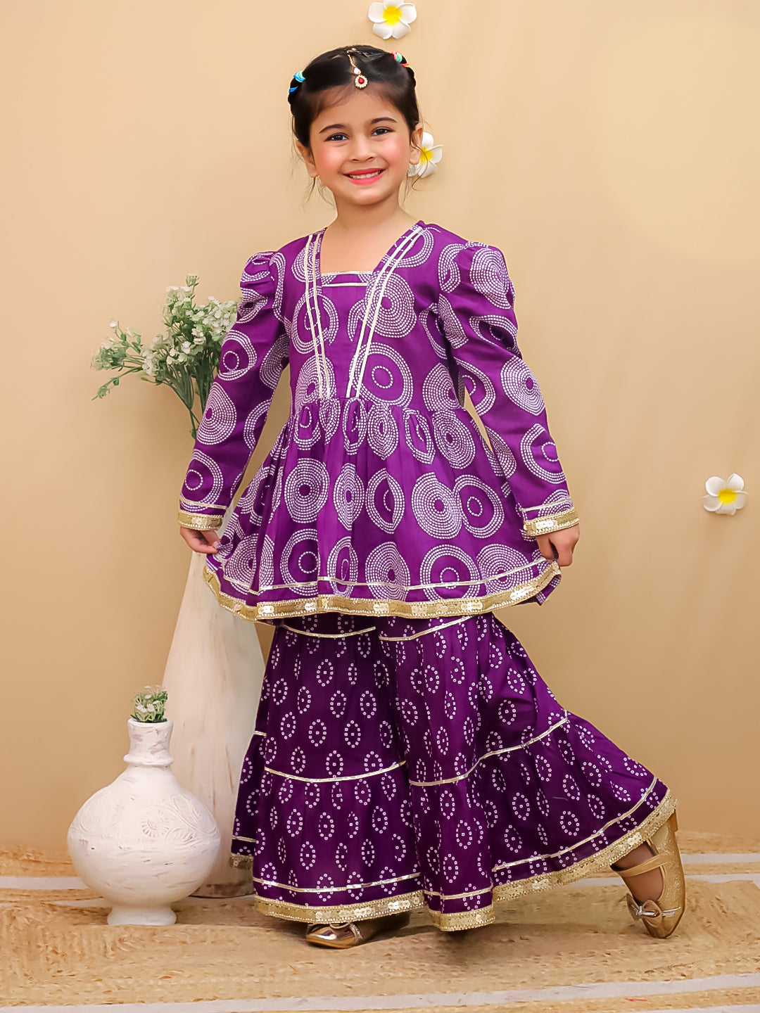 Unbind Ethnic Sharara Suit for Kids Girls – Festive Ready