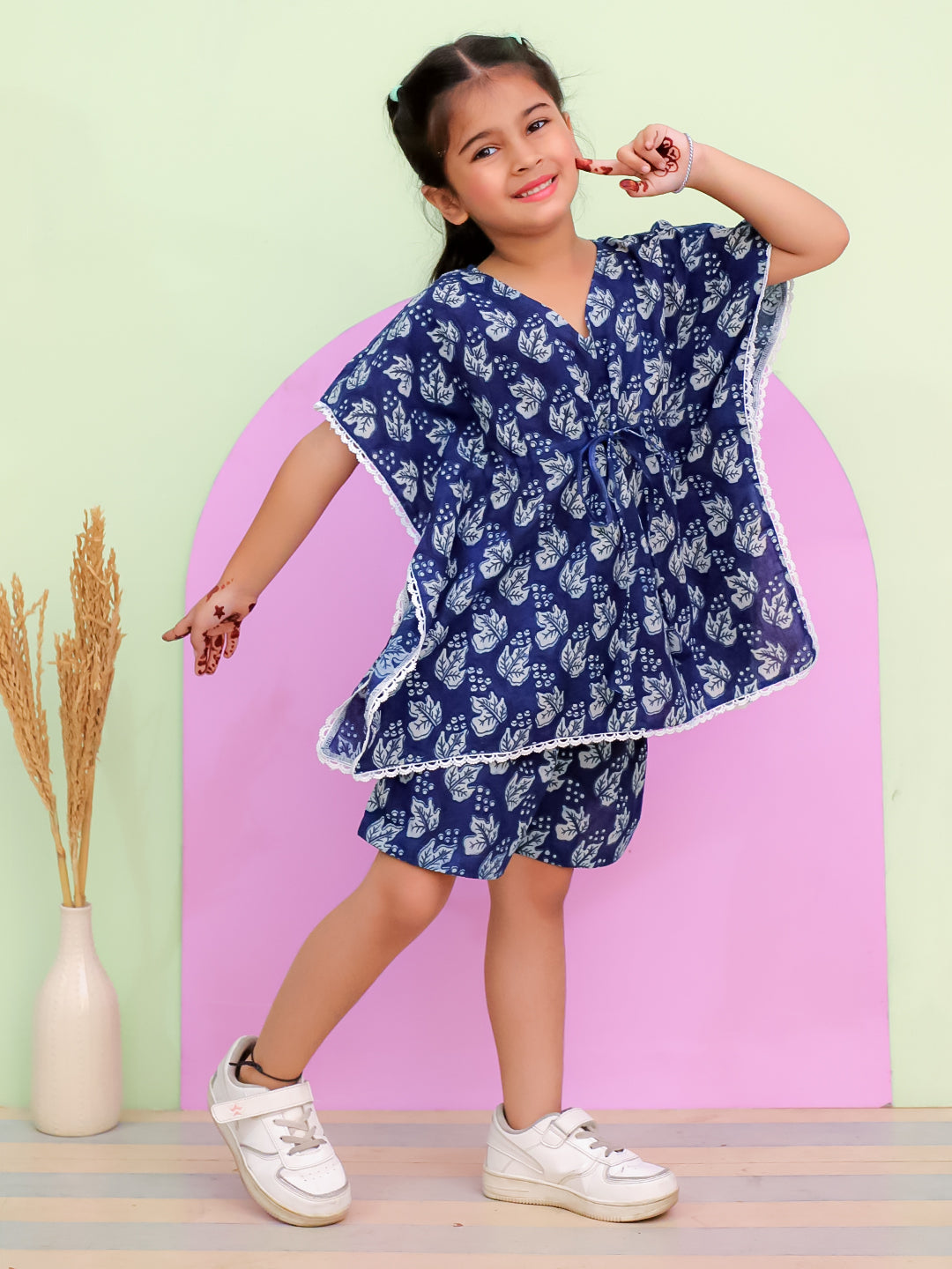 Cotton Kaftan Set for Girls – Stylish, Comfortable