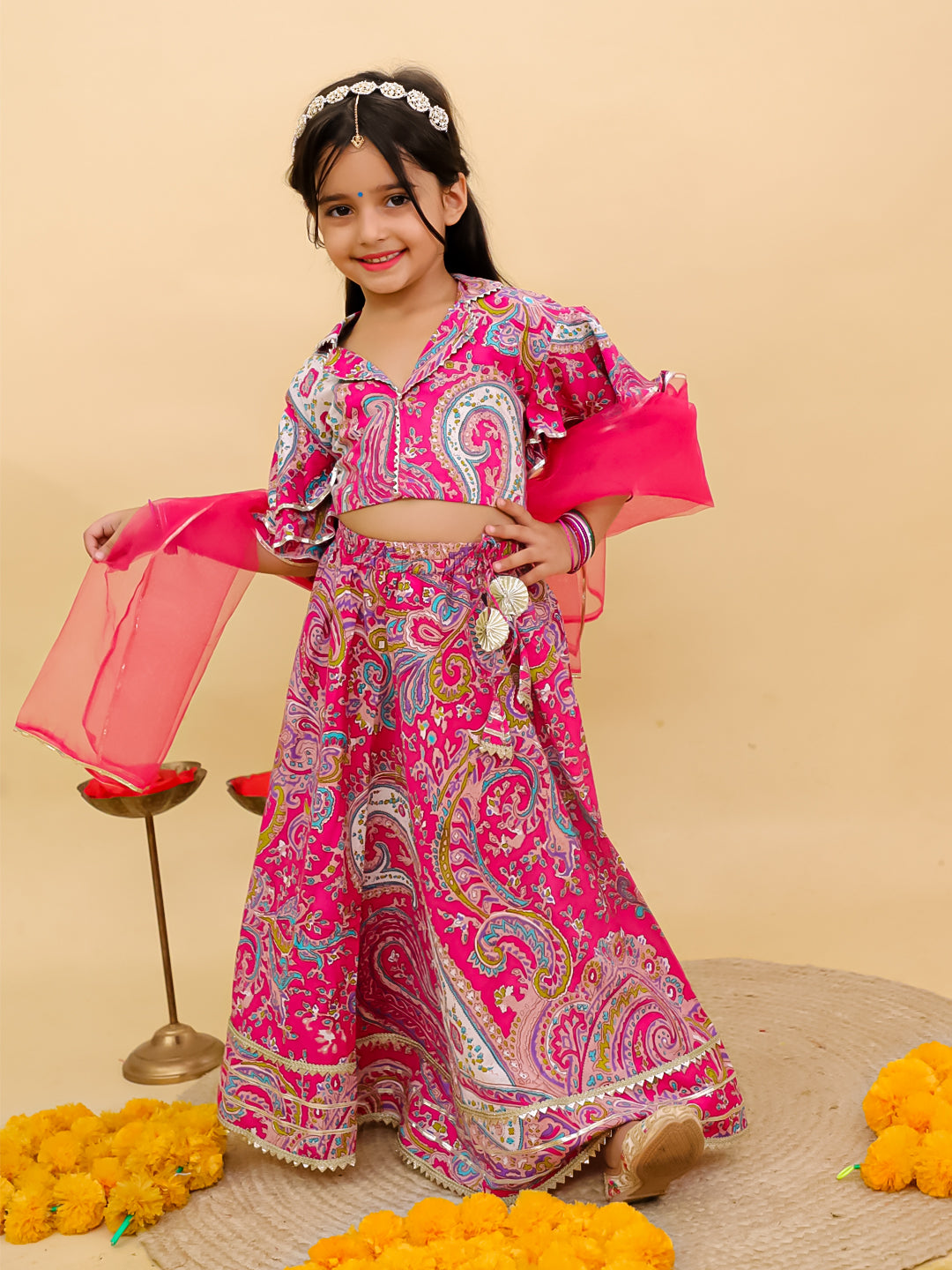 Kids Girls Lehenga Choli – Trendy Ethnic Dress for Celebrations