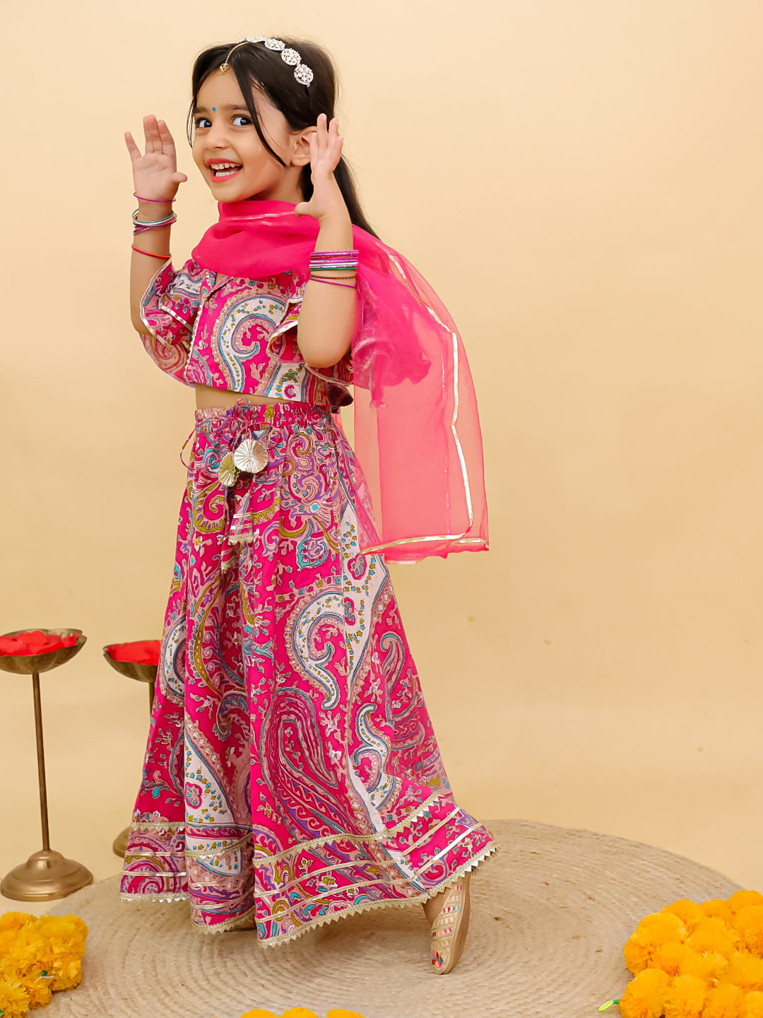 Kids Girls Lehenga Choli – Trendy Ethnic Dress for Celebrations