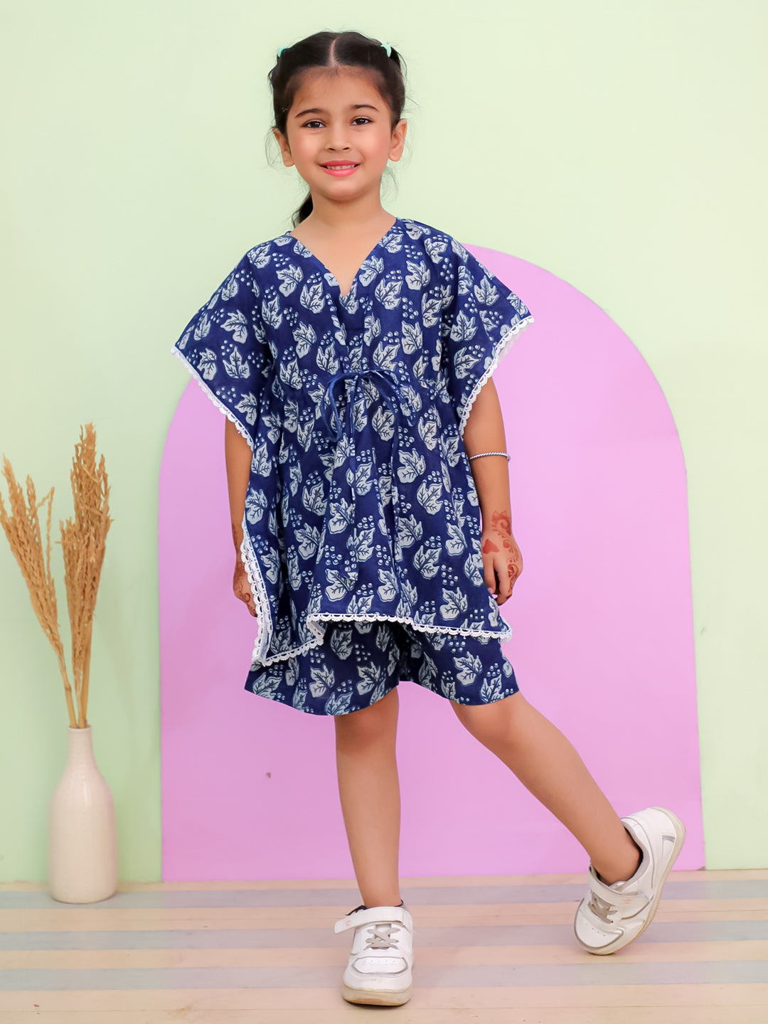Cotton Kaftan Set for Girls – Stylish, Comfortable