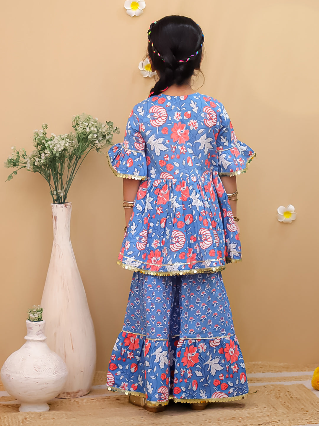 Girls Cotton Sharara Set – Unbind Trendy Ethnic Wear