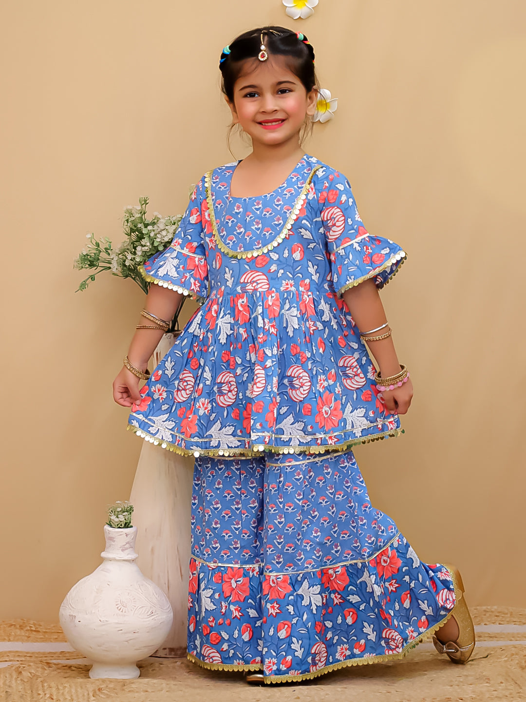 Girls Cotton Sharara Set – Unbind Trendy Ethnic Wear