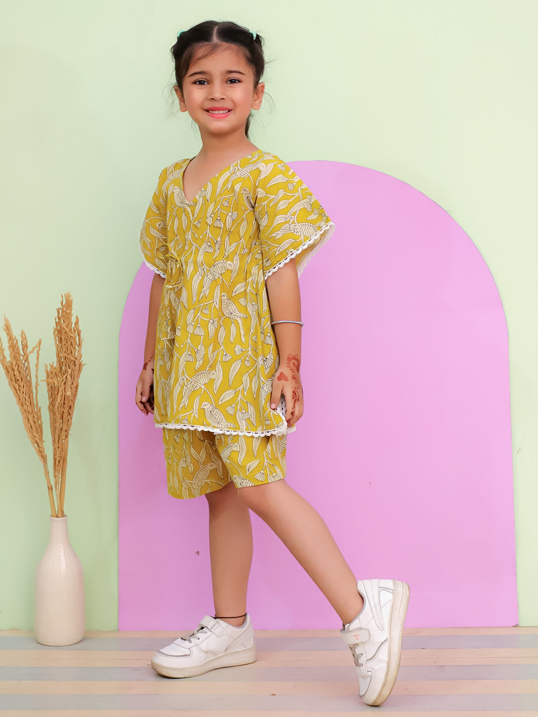Kids Girls Kaftan Set – Soft Cotton, Lightweight & Stylish Outfit for Daily Wear