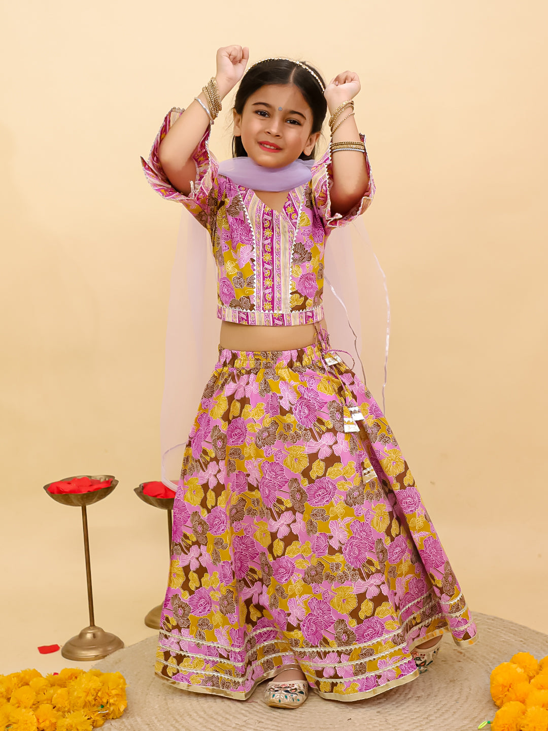 Kids Girls Lehenga Choli – Traditional Ethnic Dress