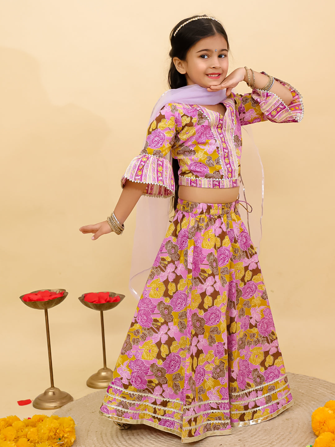 Kids Girls Lehenga Choli – Traditional Ethnic Dress