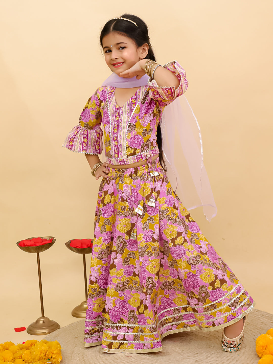 Kids Girls Lehenga Choli – Traditional Ethnic Dress