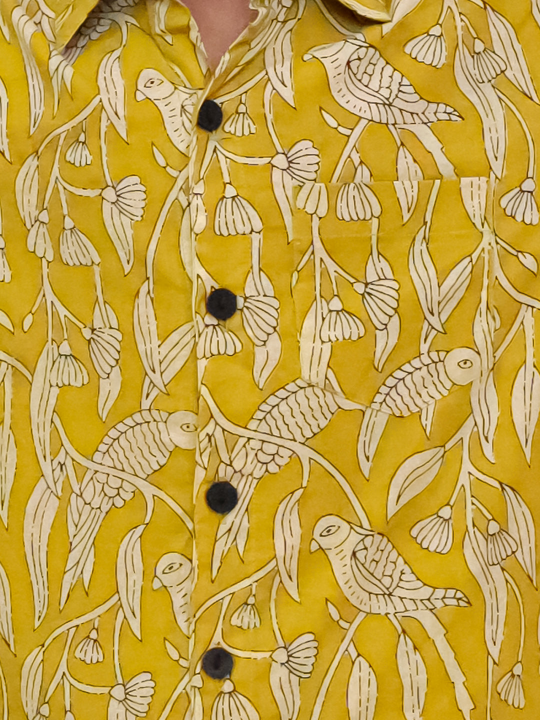 Boys' Cotton Flex Printed Co-ord Set – Yellow Half-Sleeve Shirt & Shorts