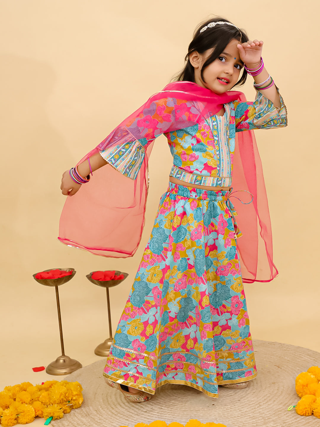 Stylish Kids Girls Lehenga Choli – Party & Celebration Wear