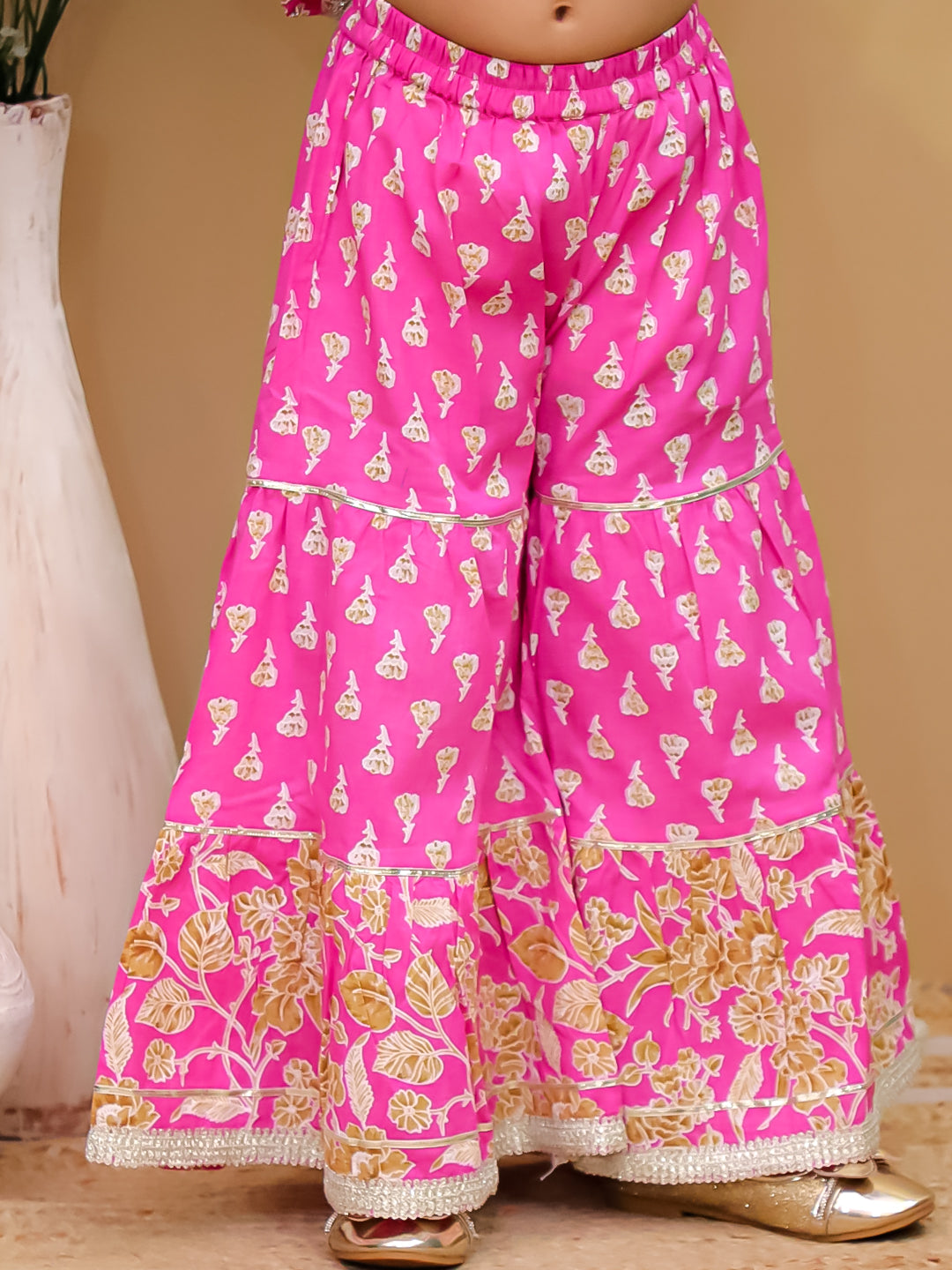 Elegant Ethnic Sharara Set for Kids Girls – Stylish & Comfortable Festive Wear