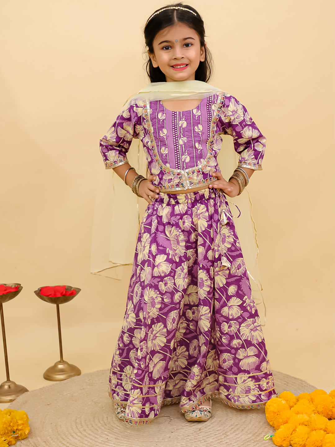 Designer Kids Girls Lehnga Choli – Ethnic Festive Outfit
