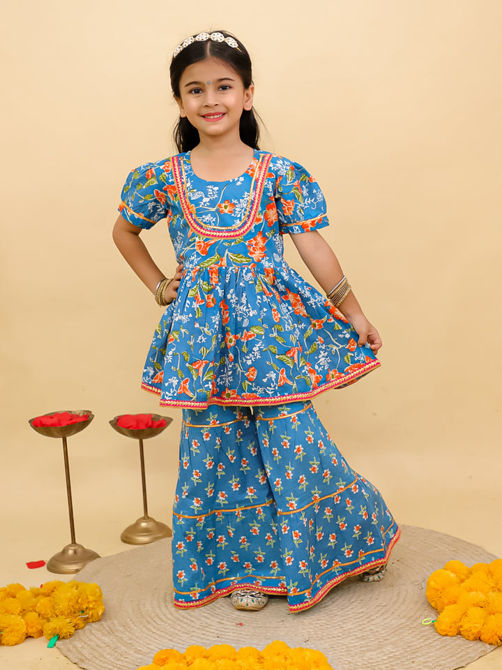 Designer Sharara Set for Kids Girls – Ethnic Festive Outfit