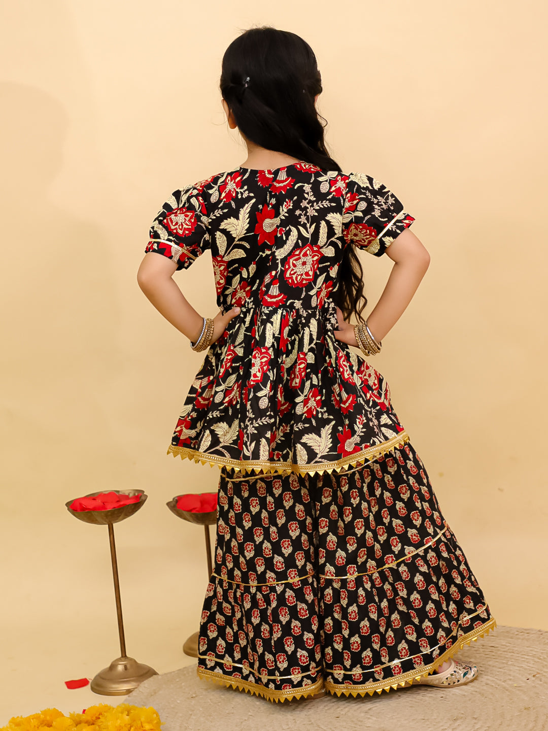 Kids Girls Sharara Set – Comfortable & Stylish Ethnic Dress