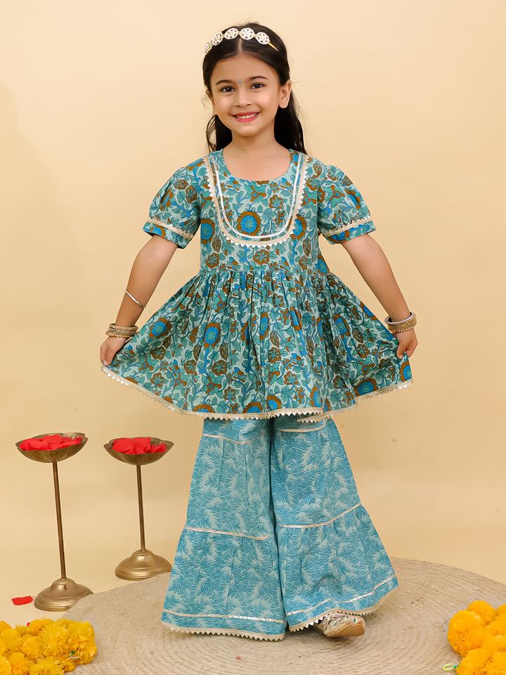 Kids Girls Sharara Set – Vibrant Designer Ethnic Wear