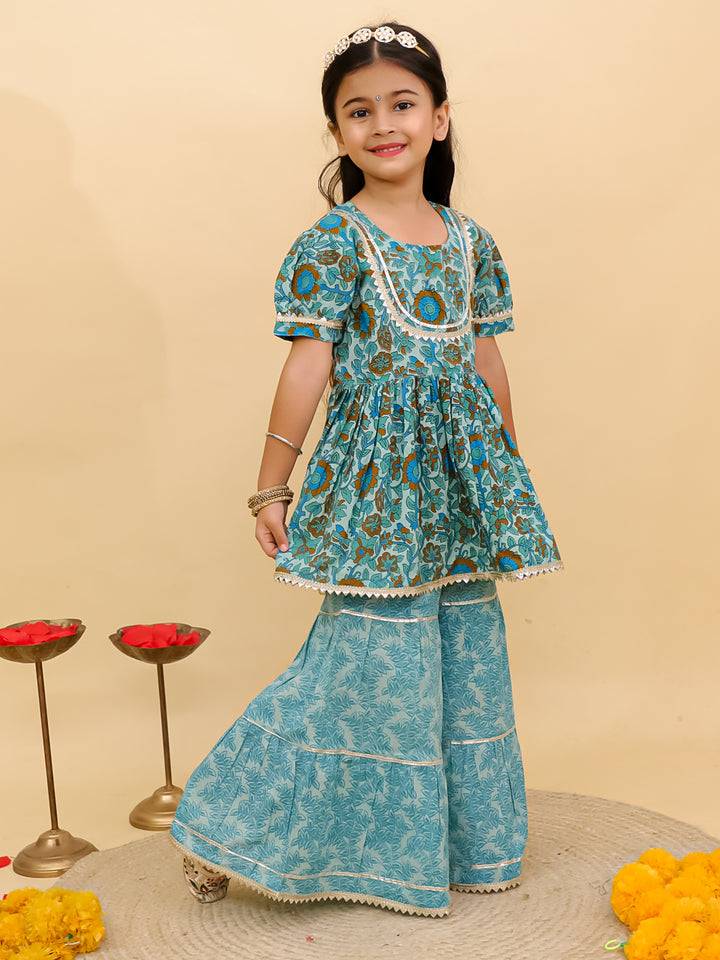 Kids Girls Sharara Set – Vibrant Designer Ethnic Wear