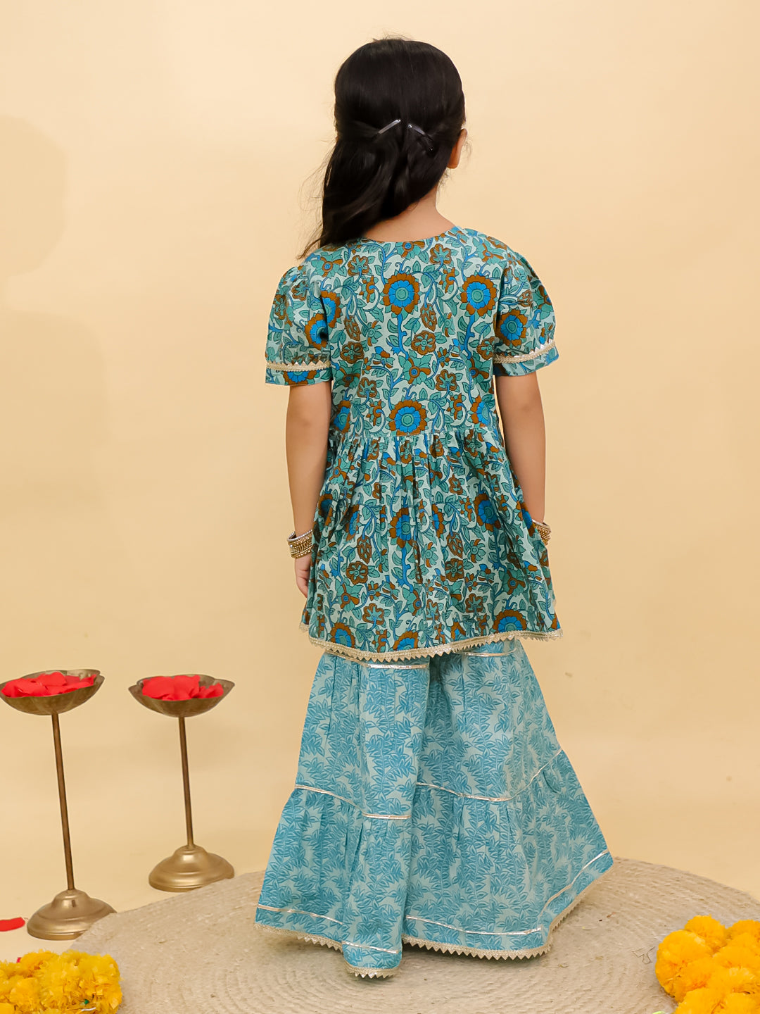 Kids Girls Sharara Set – Vibrant Designer Ethnic Wear