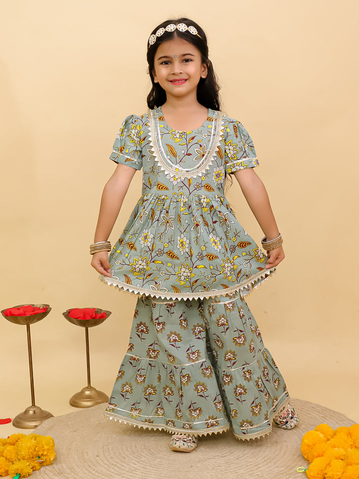 Kids Girls Sharara Set – Elegant Party & Festive Wear