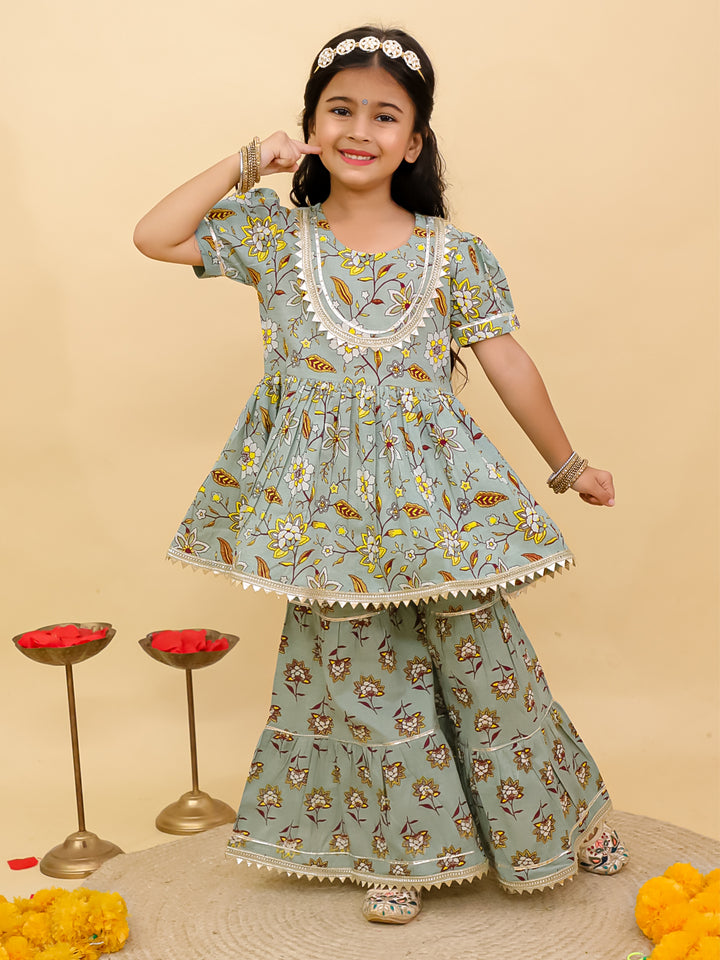 Kids Girls Sharara Set – Elegant Party & Festive Wear