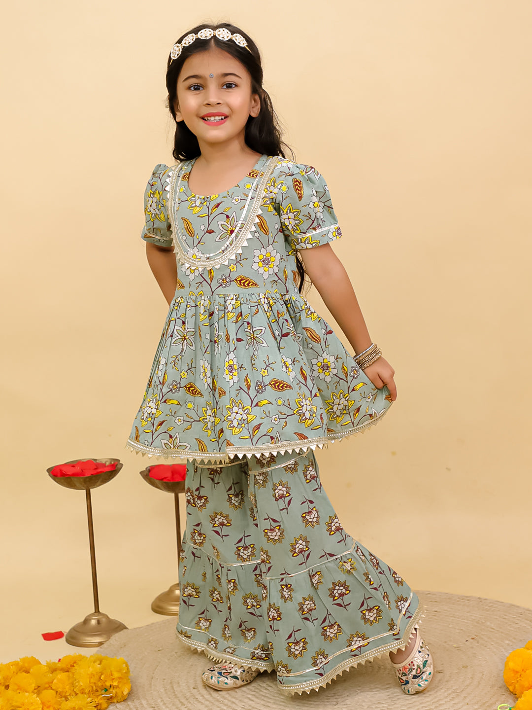 Kids Girls Sharara Set – Elegant Party & Festive Wear