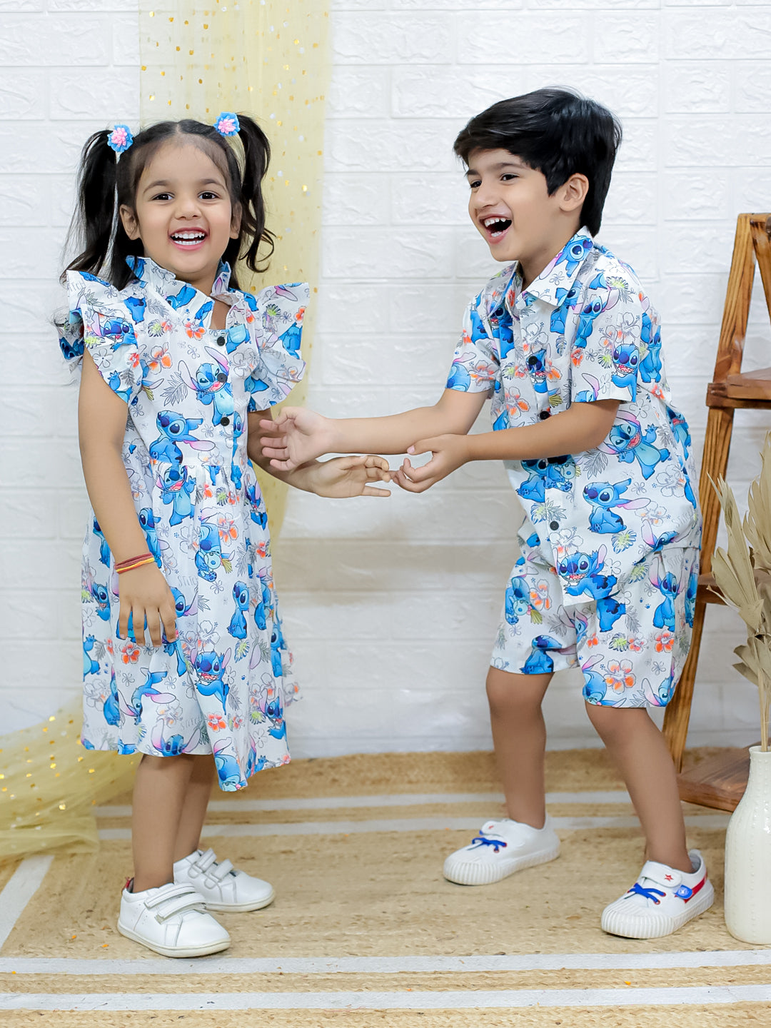 Cartoon Printed Front Button Frock casual wear
