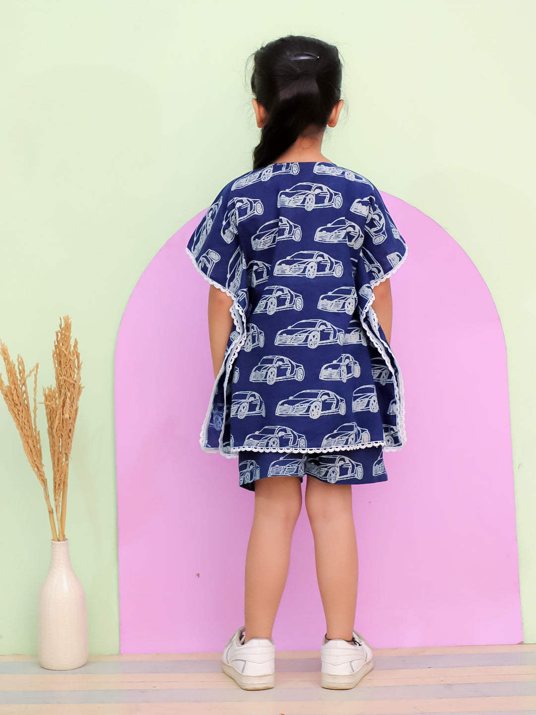 Kids Girls Kaftan Dress Set – Elegant & Lightweight Cotton Set