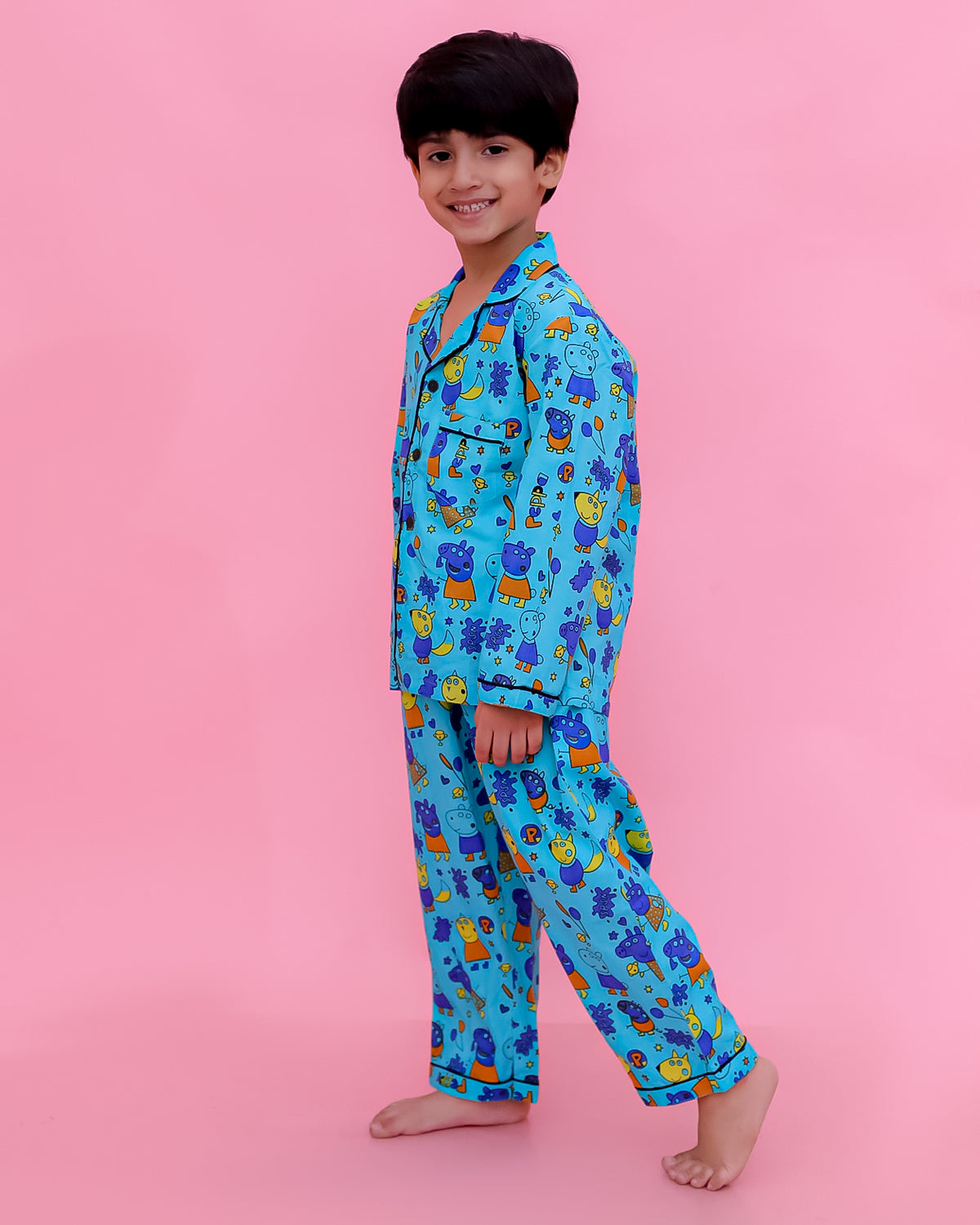 Pure Cotton Kids Night Suit-Unbind