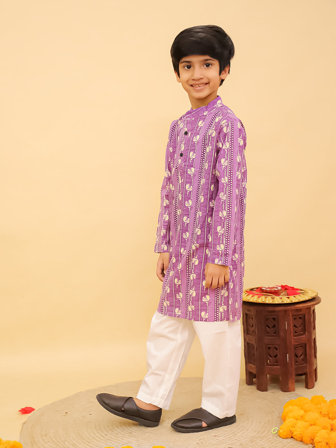 Kids Boys Ethnic Kurta Pajama Set | Classic Indian Wear