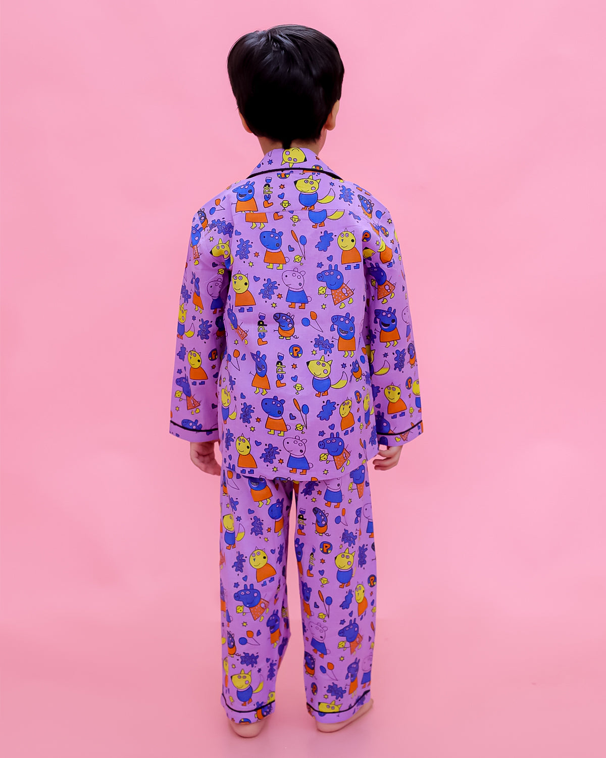 Pure Cotton Printed Kids Night Suits | Unbind