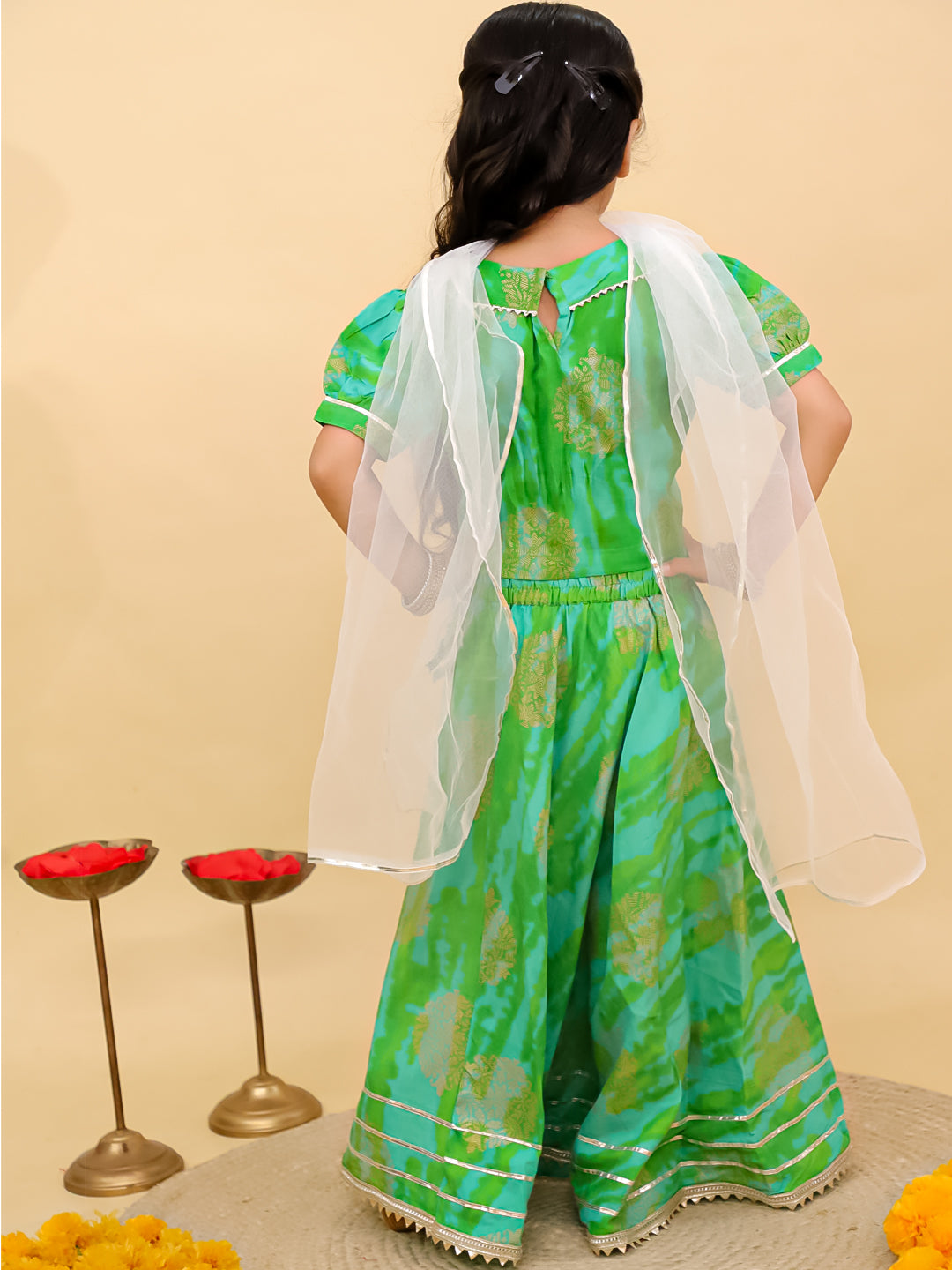 Elegant Kids Girls Lehenga Choli – Traditional Festive Wear