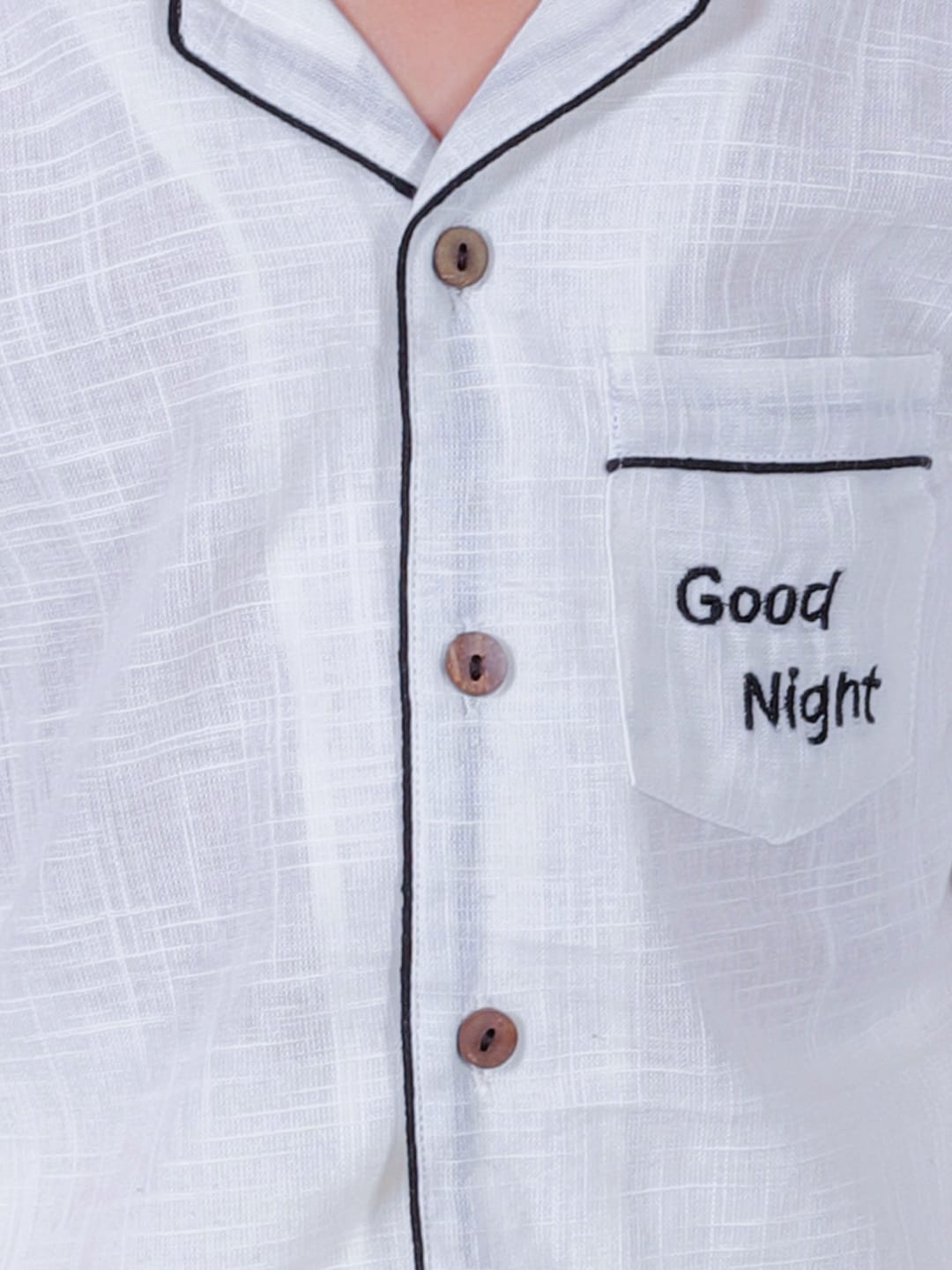Unbind Classic White Night Suit – Good Night Edition