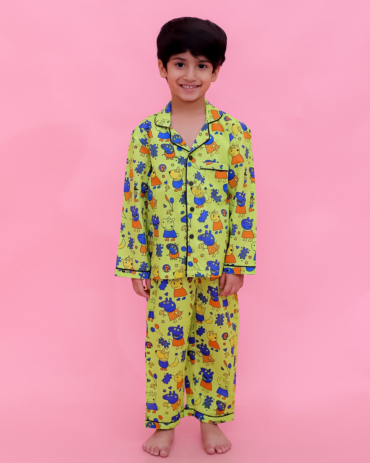 Unbind Kids Cotton Night Suit – Cute Peppa pig Print Sleepwear