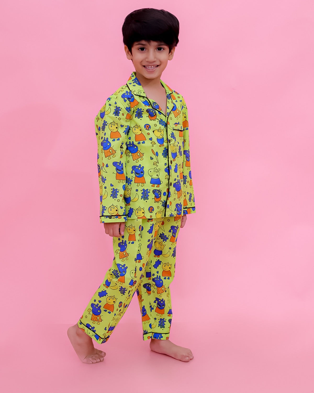 Unbind Kids Cotton Night Suit – Cute Peppa pig Print Sleepwear
