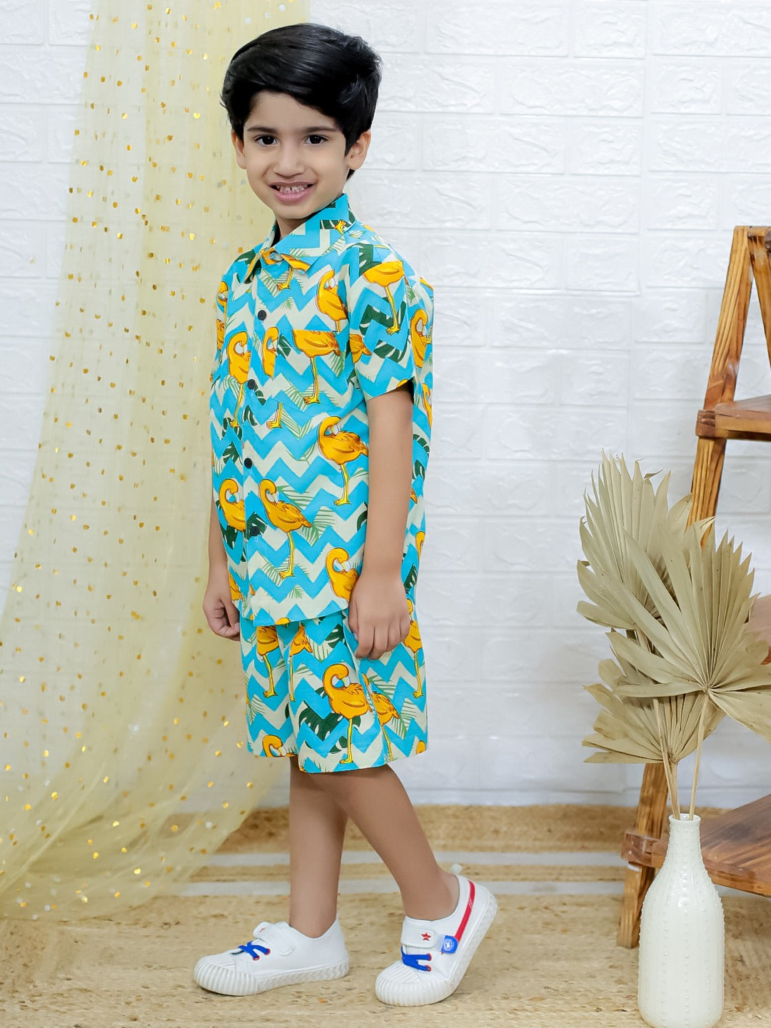 Unbind Tropical Flamingo Co-ord Set for Boys | Summer Style