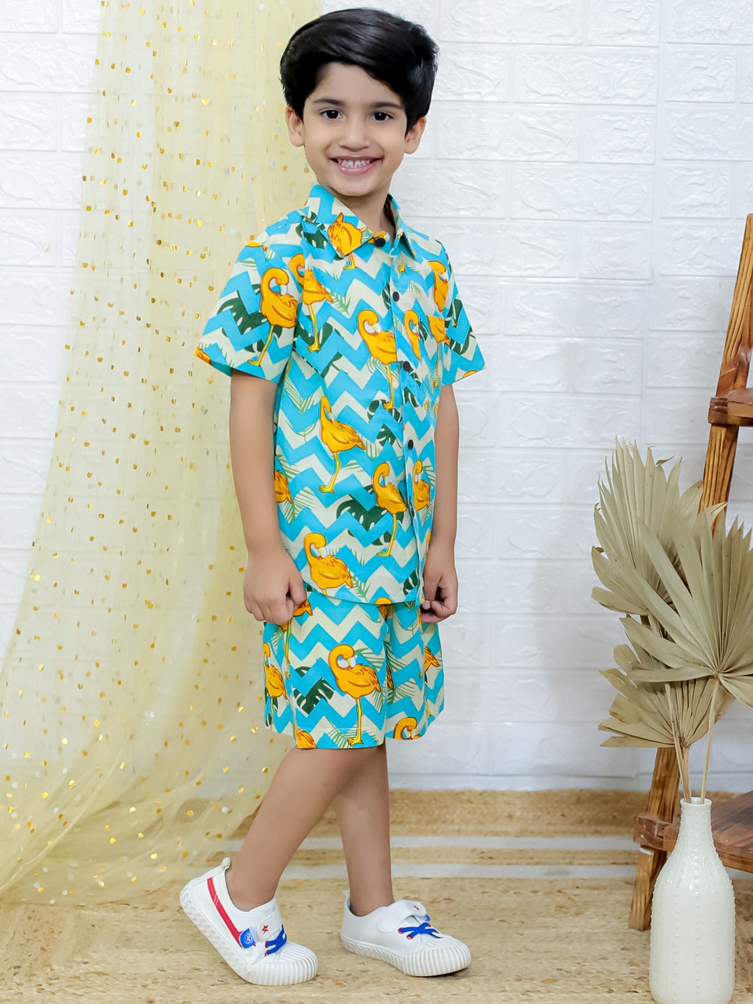 Unbind Tropical Flamingo Co-ord Set for Boys | Summer Style