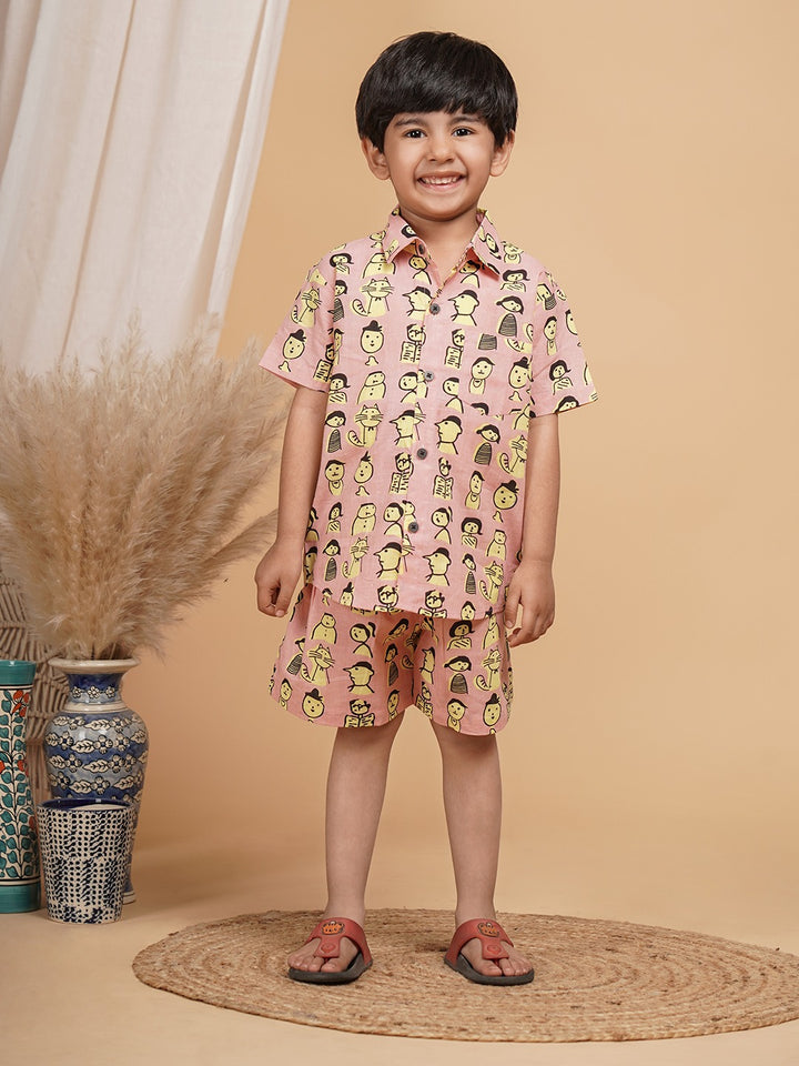 Unbind Cartoon Crew Co-Ord Set – Pink Edition