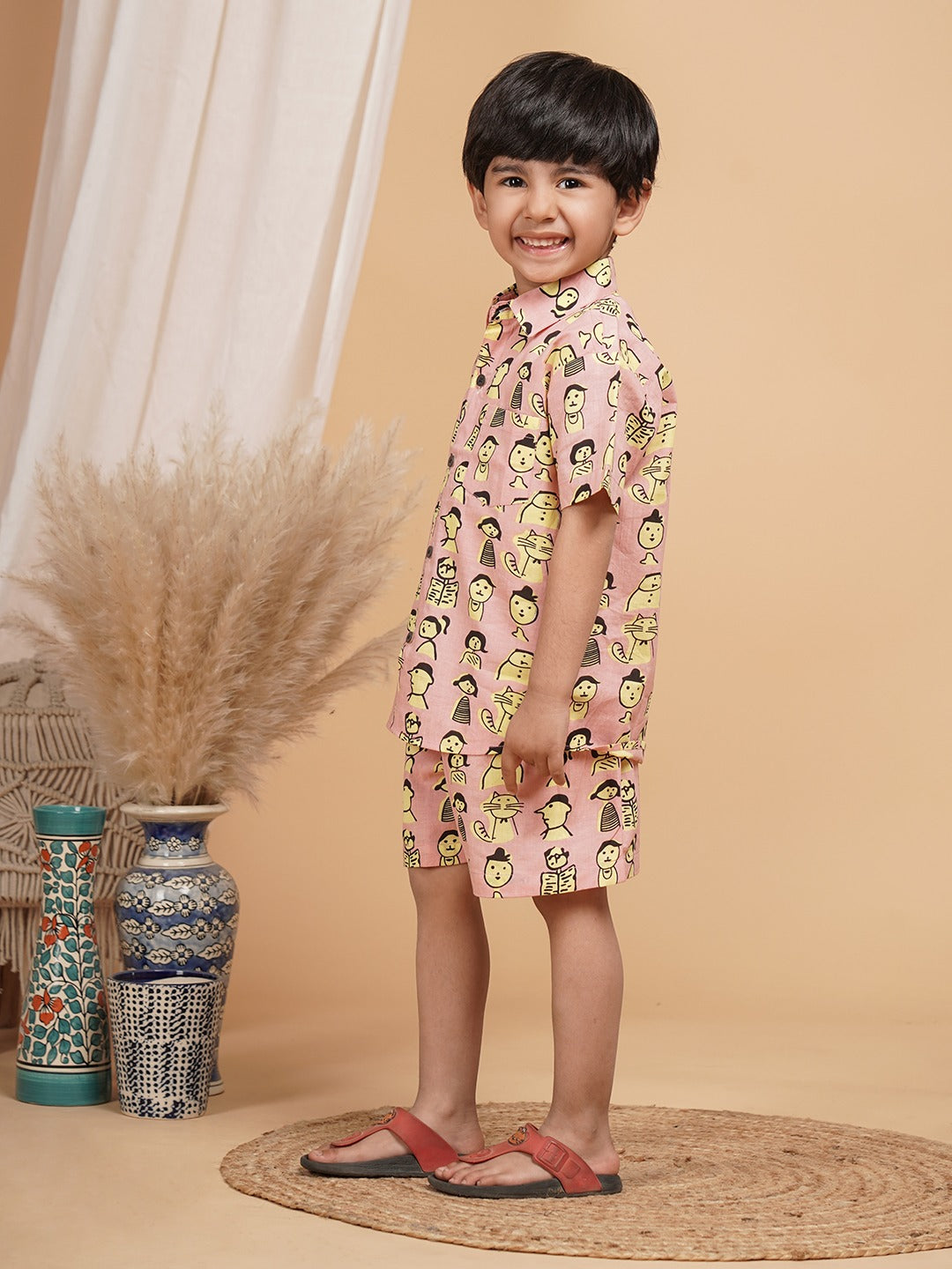 Unbind Cartoon Crew Co-Ord Set – Pink Edition