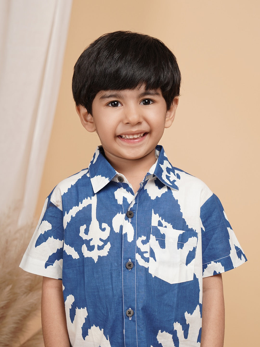 "Unbind Indigo Wave Co-Ord Set – Cool, Bold & Play-Ready"