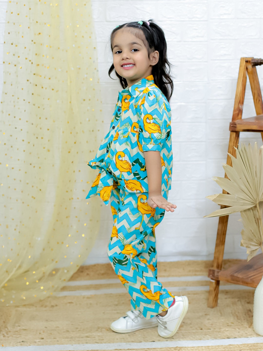 Tropical Flamingo Co-Ord Set – Bright, Breezy & Full of Fun