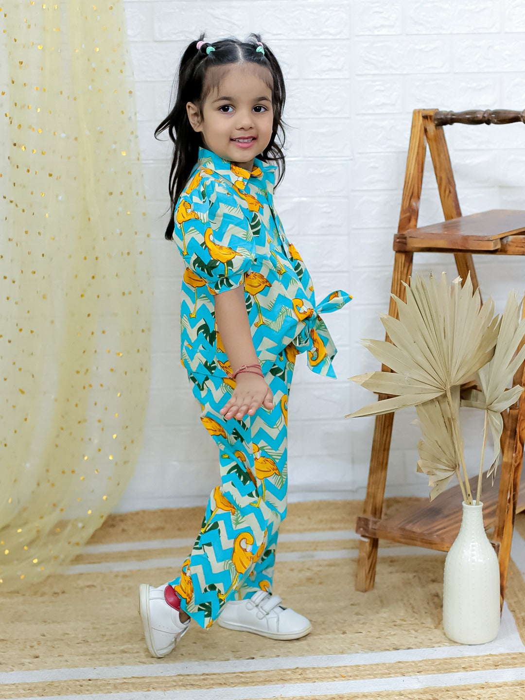 Tropical Flamingo Co-Ord Set – Bright, Breezy & Full of Fun