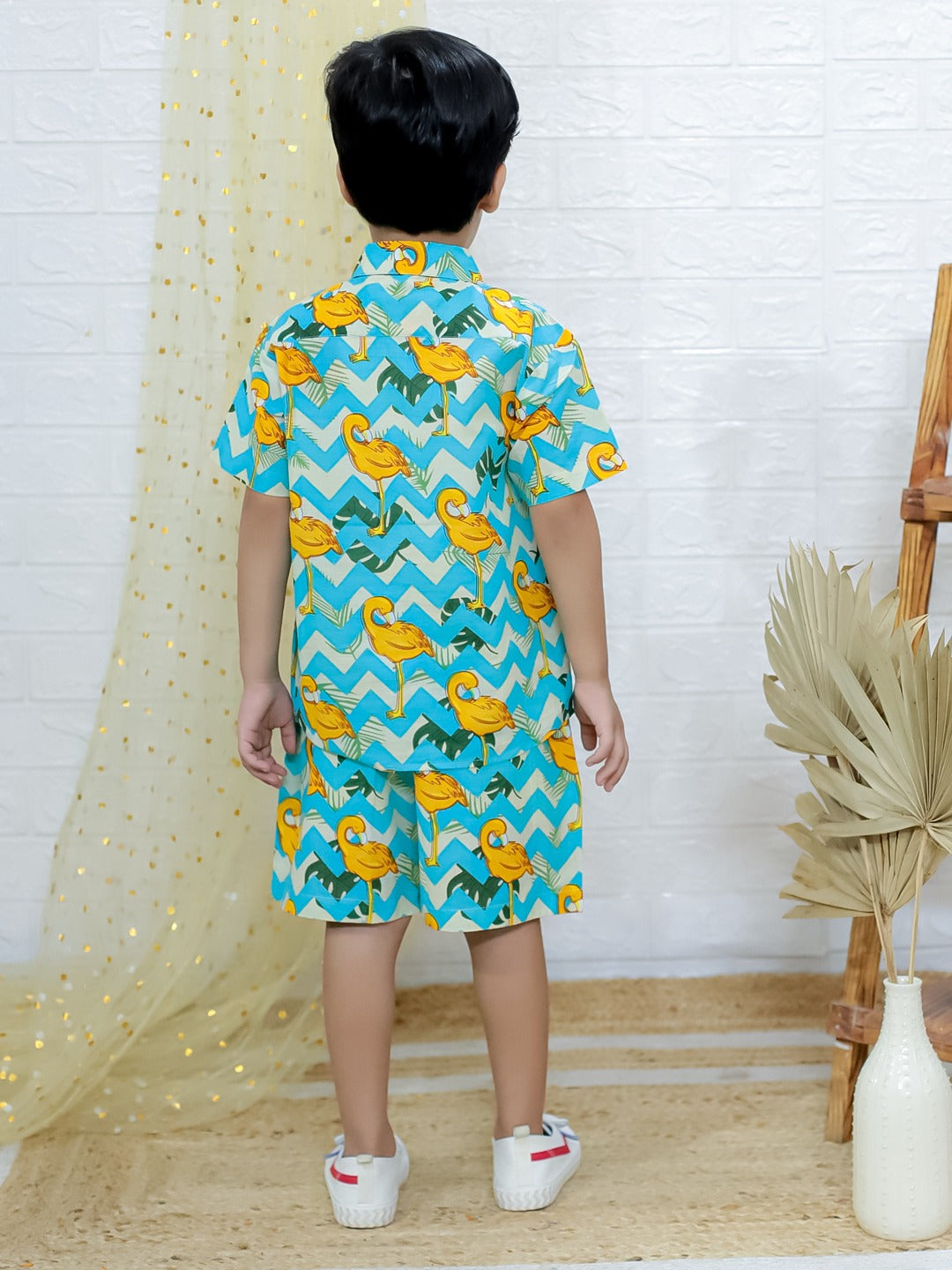 Twinning in Tropics – Flamingo Sibling Co-Ord Sets