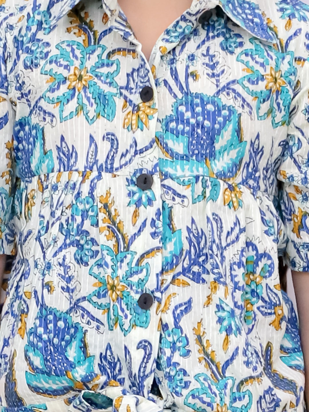 Girls Printed Ethnic Co-Ord Set - Cotton Festive Wear