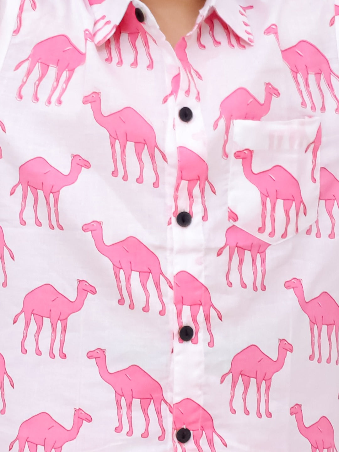 Kids White & Pink Camel Co-ord Set - Unbind