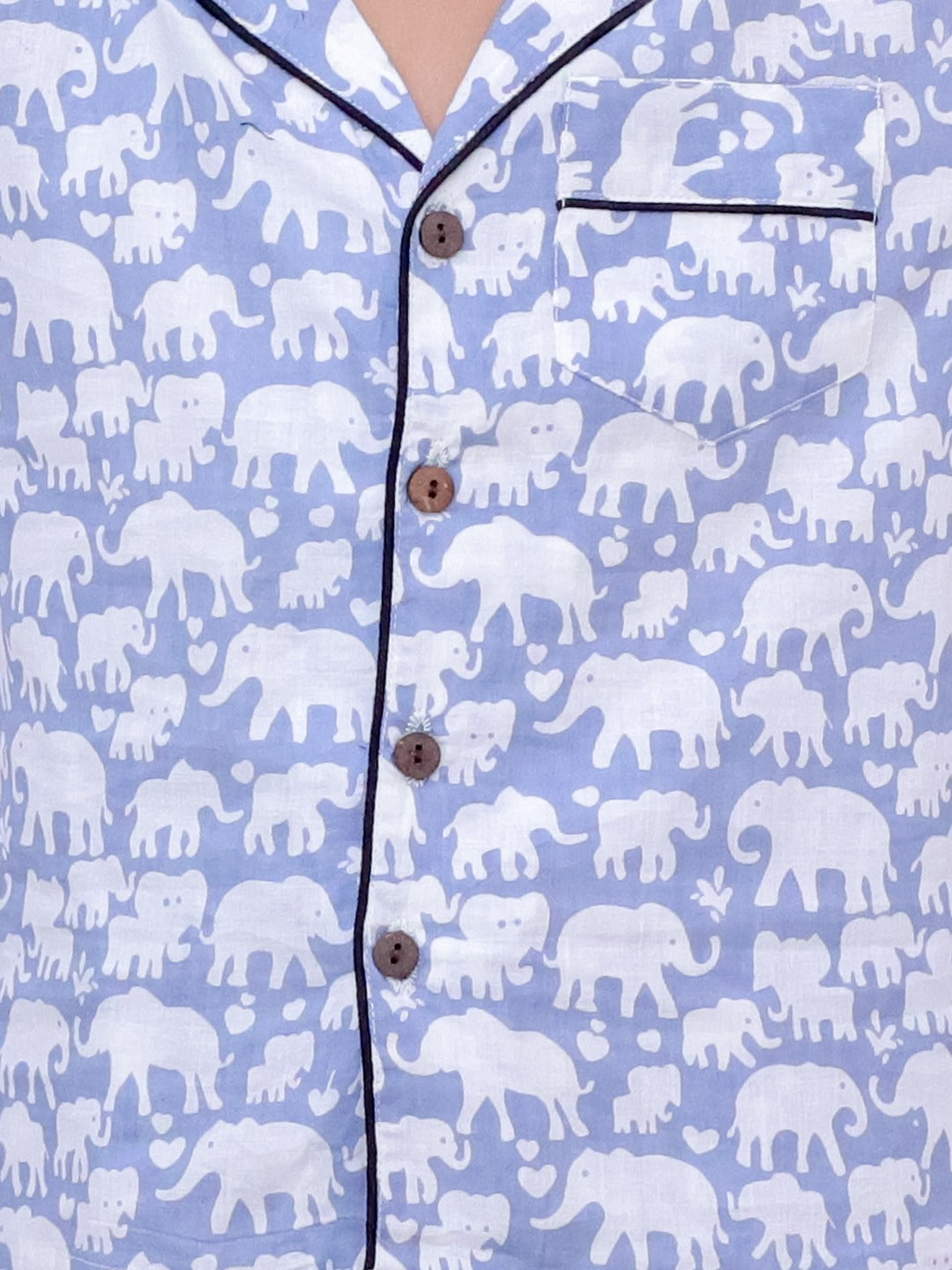 Unbind Kids Elephant Print Night Suit