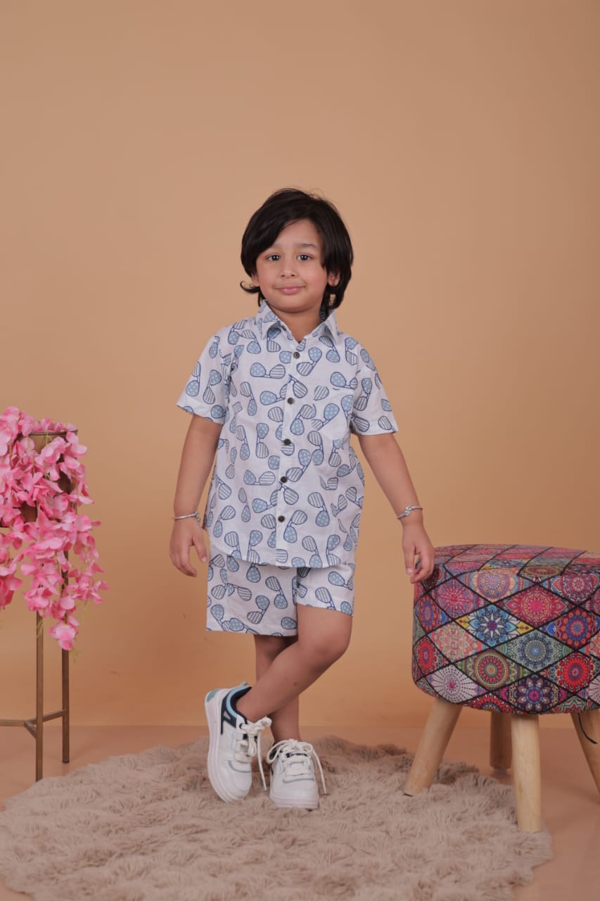Boys Printed Cotton Co-Ord Set | Unbind Kidswear