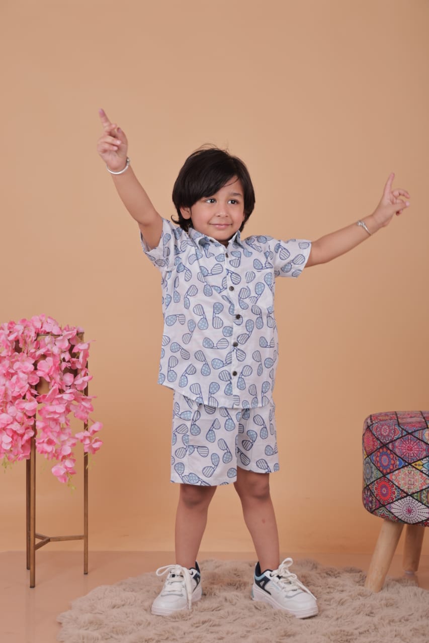 Boys Printed Cotton Co-Ord Set | Unbind Kidswear