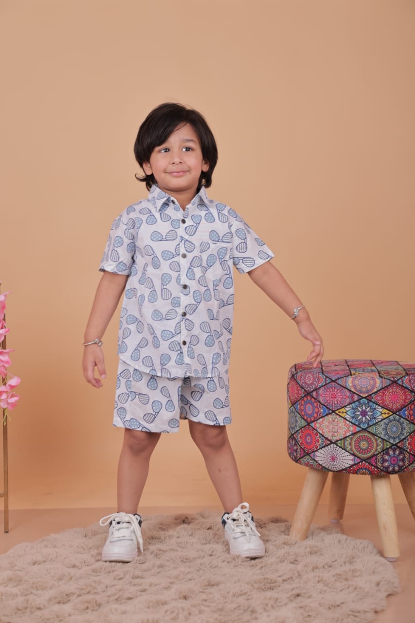Boys Printed Cotton Co-Ord Set | Unbind Kidswear