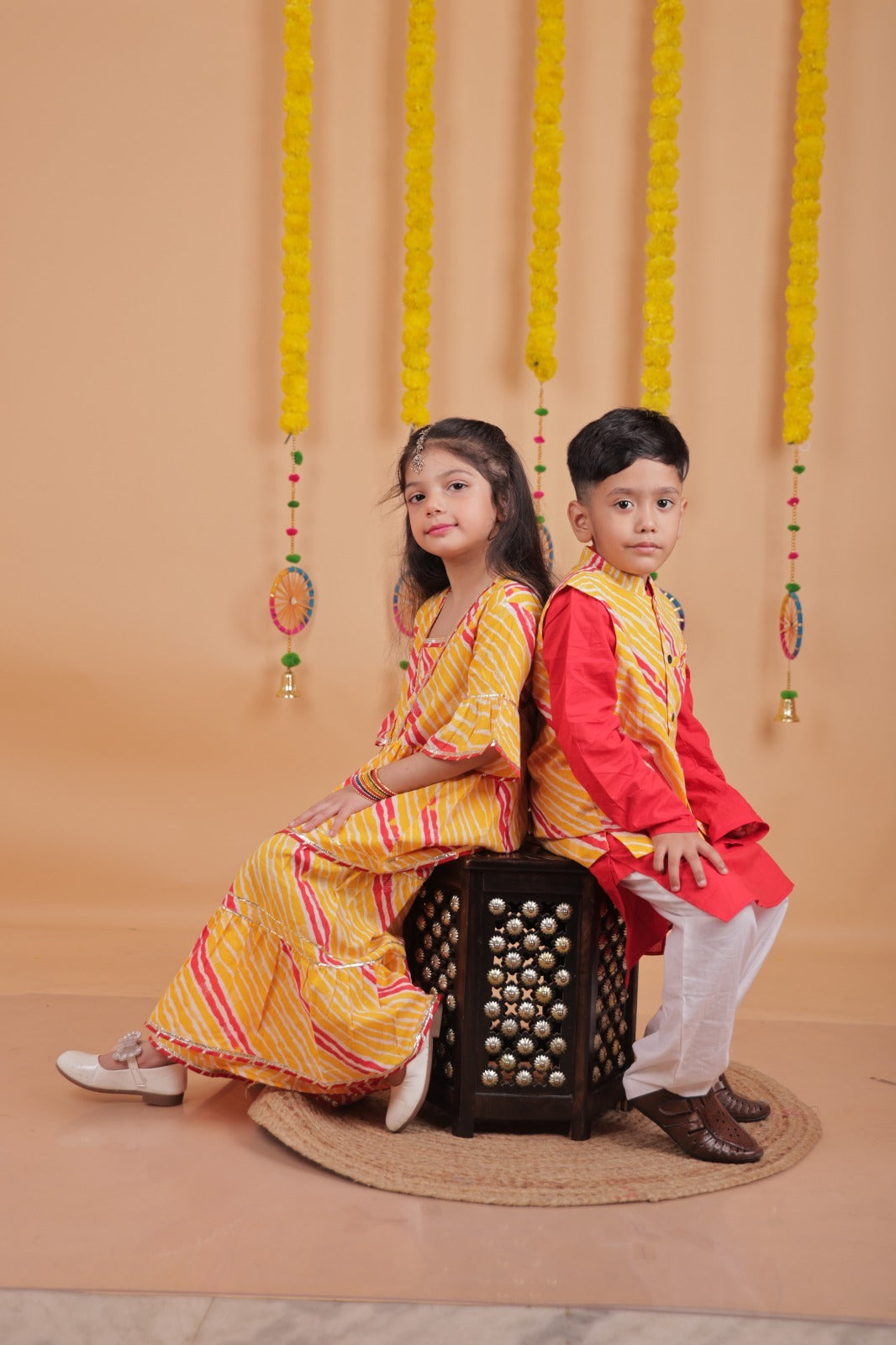 Matching Sibling Ethnic Set for Kids – Stylish & Comfortable Festive Wear