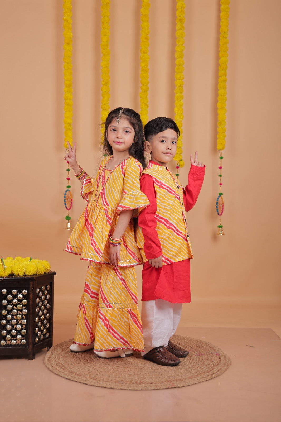 Matching Sibling Ethnic Set for Kids – Stylish & Comfortable Festive Wear