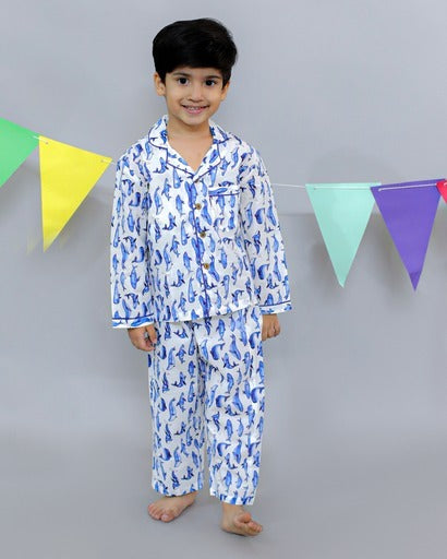 Boys Nightwear Set – Soft Cotton Night Suit with Fun Print